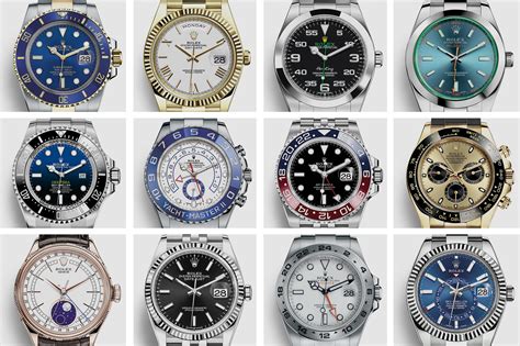 rolex watch models list|rolex watch model names.